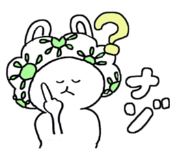 Funky rabbit usako sticker #4439918