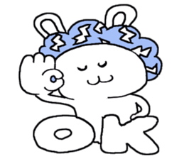 Funky rabbit usako sticker #4439920