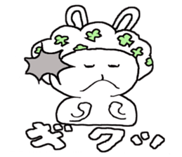 Funky rabbit usako sticker #4439921