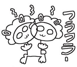 Funky rabbit usako sticker #4439936