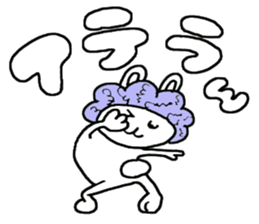 Funky rabbit usako sticker #4439938