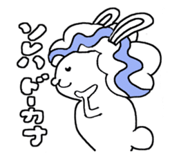 Funky rabbit usako sticker #4439943