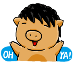 M Pig sticker #4440227