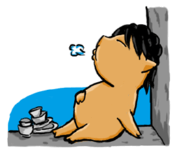 M Pig sticker #4440229