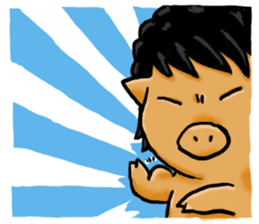 M Pig sticker #4440240