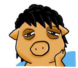 M Pig sticker #4440255