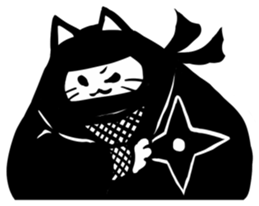 Ninja cat sticker sticker #4440464