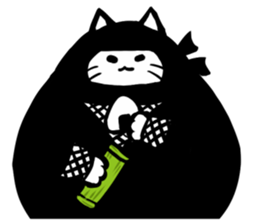 Ninja cat sticker sticker #4440466