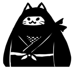 Ninja cat sticker sticker #4440467