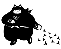 Ninja cat sticker sticker #4440468