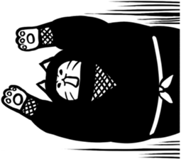 Ninja cat sticker sticker #4440469