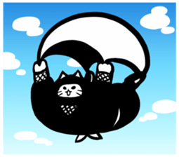 Ninja cat sticker sticker #4440470