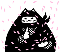 Ninja cat sticker sticker #4440474