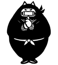 Ninja cat sticker sticker #4440476