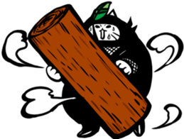 Ninja cat sticker sticker #4440479