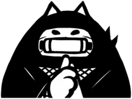 Ninja cat sticker sticker #4440480