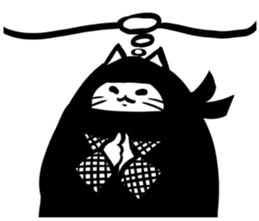 Ninja cat sticker sticker #4440489