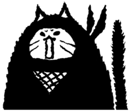 Ninja cat sticker sticker #4440490