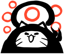 Ninja cat sticker sticker #4440492