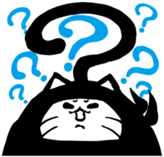 Ninja cat sticker sticker #4440494