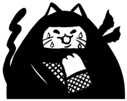 Ninja cat sticker sticker #4440497