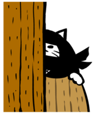 Ninja cat sticker sticker #4440499