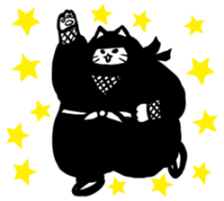 Ninja cat sticker sticker #4440501