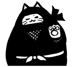 Ninja cat sticker sticker #4440502