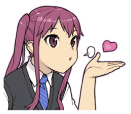 A twintail girl sticker #4440918