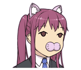 A twintail girl sticker #4440923