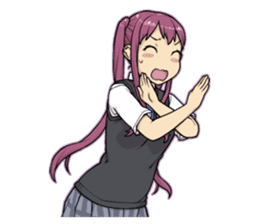 A twintail girl sticker #4440931