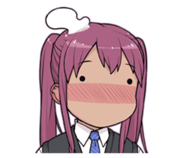 A twintail girl sticker #4440933