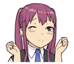 A twintail girl sticker #4440937
