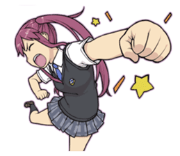 A twintail girl sticker #4440941