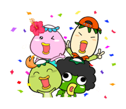 kappa kapok and the gang sticker #4441303