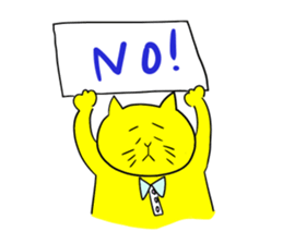 kawaii cat sticker sticker #4441920