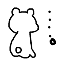 small bear with granpa sticker #4441993