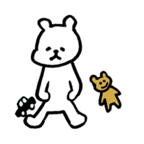 small bear with granpa sticker #4442008