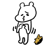 small bear with granpa sticker #4442020
