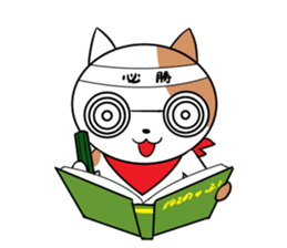 Scarf cat Sola sticker #4442804