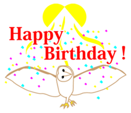 Polite barn owl sticker #4444114