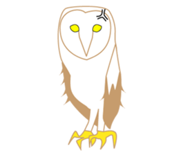 Polite barn owl sticker #4444123