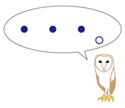 Polite barn owl sticker #4444142