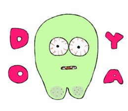 Strange alien's sticker #4444707