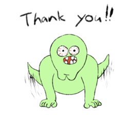 Strange alien's sticker #4444716