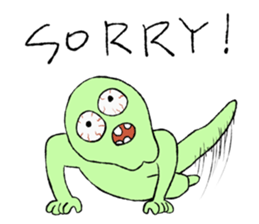 Strange alien's sticker #4444717