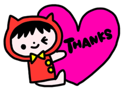 Red clothes Nekorin sticker #4445105