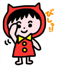 Red clothes Nekorin sticker #4445108