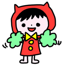 Red clothes Nekorin sticker #4445112
