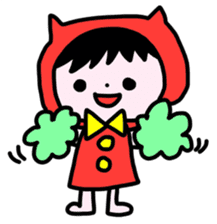 Red clothes Nekorin sticker #4445112